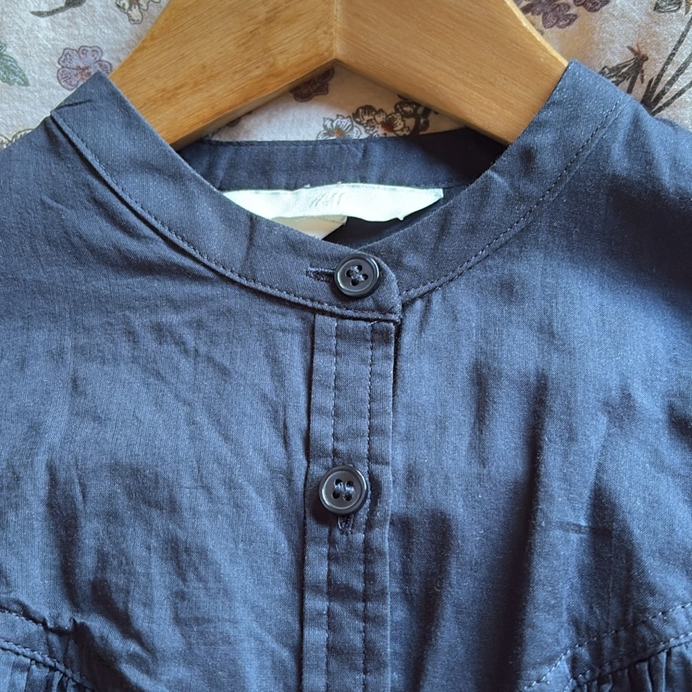H&M Navy Button-Up Shirt